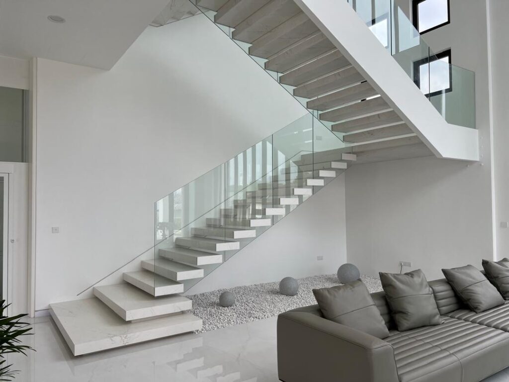 Floating staircase example